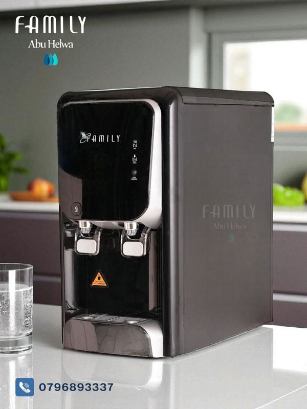 كولر بيو فاميلي أسود موديل 1800 فلتر(R.O) داخلي موفر للطاقه - بيو فاميلي الأردن - 350 دينار